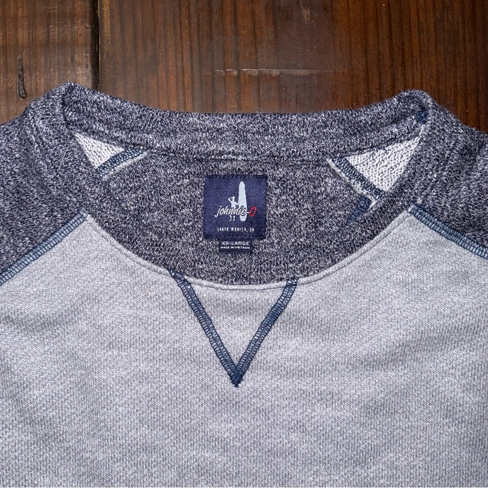 Johnnie-O Men’s XXL Long Sleeve Board Shirt Grey/Purple
